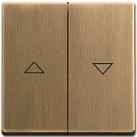 Лицевая панель ABB Династия для 2-кл. выключателя жалюзи античная латунь картинка